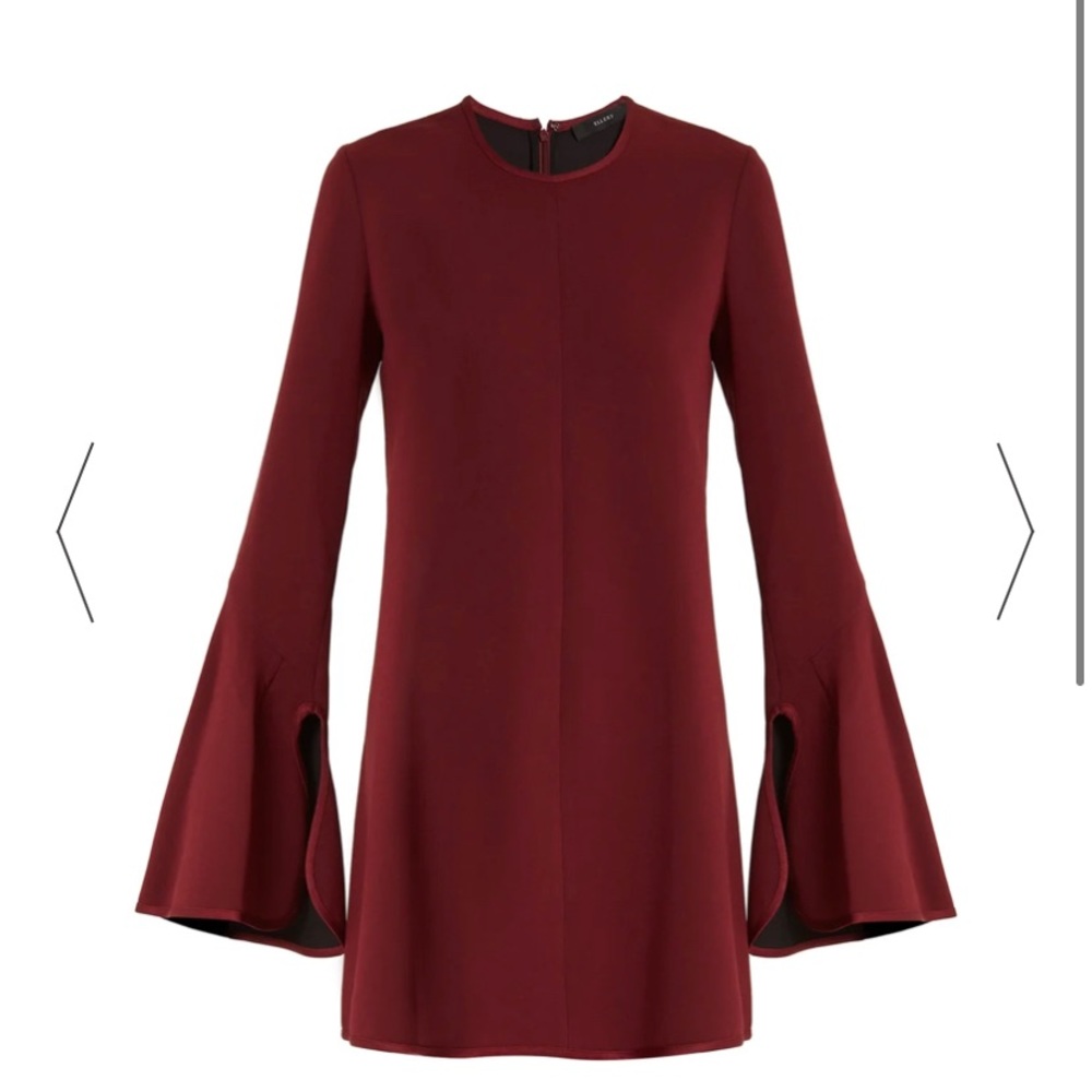 Ellery Preacher Bell-Sleeved Crepe Dress 8UK
